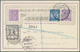 Island - Ganzsachen: 1924, 15 Aur Double Card Uprated With 40 Aur Christian X. Sent Registered Witho - Entiers Postaux