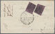 Italien - Altitalienische Staaten: Kirchenstaat: 1852, 2 X 1/2 Baj Black On Deep Violet, Each Stamp - Papal States