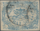 Italien - Altitalienische Staaten: Kirchenstaat: 1852, 50 Baj. Blue Cancelled With Circle Postmark, - Papal States