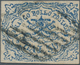 Italien - Altitalienische Staaten: Kirchenstaat: 1852, 50 Baj. Blue Cancelled With Grid Postmark, Th - Papal States