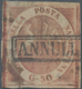 Italien - Altitalienische Staaten: Neapel: 1858, 50 Gr Brownish Rose Cancelled With Frame Postmark, - Naples