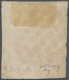 Italien - Altitalienische Staaten: Sardinien: 1851. 5 Cente. Black, Wide Margins, Fold, Certificate - Sardinië