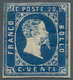 Italien - Altitalienische Staaten: Sardinien: 1851, 20 C Blue, Touched At The Top, Full Margins At T - Sardinia