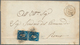 Italien - Altitalienische Staaten: Sardinien: 1851, 20 C Blue, First Printing, Vertical Pair, Left S - Sardinië