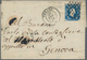 Italien - Altitalienische Staaten: Sardinien: 851, 20 C Blue Each Single Franking On Five Folded Let - Sardinië