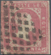 Italien - Altitalienische Staaten: Sardinien: 1851, 40 Cent. Carmine Rose, Narrow Margins At Three S - Sardinia