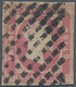 Italien - Altitalienische Staaten: Sardinien: 1851. 40 Cent Carmine Rose, Cancelled By Mute Sardinia - Sardinien