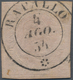 Italien - Altitalienische Staaten: Sardinien: 1853, 40 C Pale Rose Cancelled With Double Circle Post - Sardinia