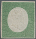 Italien - Altitalienische Staaten: Sardinien: 1854. 5 C Yellow Green, Unused Without Gum, Good Margi - Sardinia