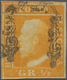 Italien - Altitalienische Staaten: Sizilien: 1859. 1/2 Grano Orange, Cancelled By Typical "doorframe - Sizilien