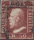 Italien - Altitalienische Staaten: Sizilien: 1859. 50 Gr. Reddish Brown, Faults, Cancelled By Typica - Sicilië