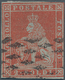 Italien - Altitalienische Staaten: Toscana: 1851, 2 Soldo Scarlet Red On Bluish Paper, Fair Margins, - Toskana