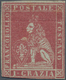 Italien - Altitalienische Staaten: Toscana: 1851, 1 Cr Carmine Red Unused With A Rest Of Hinge, Full - Toscane