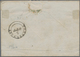 Italien - Altitalienische Staaten: Toscana: 1853, Lion 1 Cr. Carmine, Grey Paper VERTICAL STRIPE OF - Tuscany