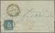 Italien - Altitalienische Staaten: Toscana: 1851, 2 Cr Blue Single Franking Tied By Circle Cancel An - Toskana