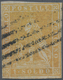 Italien - Altitalienische Staaten: Toscana: 1857. 1 Soldo Ocre, Cancelled By Mute Five Bars Killer. - Tuscany