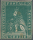 Italien - Altitalienische Staaten: Toscana: 1857, 4 Cr. Bluish Green, Mint Without Gum, Margins All - Toskana