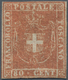 Italien - Altitalienische Staaten: Toscana: 1860, 80 C Light Brownish Red Unused With Rests Of Paper - Toskana
