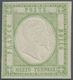 Italien: 1861, 1/2 Tornese Olive Green Mint With Complete Original Gum, All Sides Full Margins, Genu - Usati
