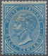 Italien: 1877. 10 C Blue. Discrete Centering, Mint With Original Gum, One Short Perf, Tone Hinged (v - Afgestempeld