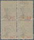 Italien: 1921/1923. B.L.P. 25c Blue Viktor Emanuel III In A Block Of 4. Mint, NH. All Stamps Signed - Afgestempeld