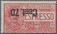 Italien: 1925, Victor Emanuel III. EXPRESS Stamp 60c. Brownish Rose With INVERTED Surcharge 'Cent. 7 - Gebraucht