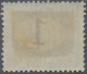 Italien - Portomarken: 1870, 1 L Blue/brown Unused With Orignal Gum, Cert. Dr. Avi (Sass. 6.500.-) ÷ - Segnatasse
