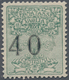 Italien - Postanweisungsmarken: 1924. 40 C Green With Shifted Cipher (to The Left). Sassone For This - Assurés