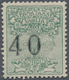 Italien - Postanweisungsmarken: 1924. 40 C Green With Shifted Cipher (to The Left). Sassone For This - Insured