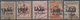 Italienische Besetzung 1918/23 - Trentino: 1918/19. Italian Definitives, 1 C - 40 C (5 Values), Over - Trente