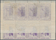 Italien - Lokalausgaben 1944/45 - Valle Bormida: 1945, 50 Cent. Violet Original Sheet Of 20 Items (2 - Centraal Comité Van Het Nationaal Verzet (CLN)