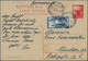 Italien - Ganzsachen: 1948. 20 L Red, International Postal Stationery Double Card. Here The Reply Pa - Ganzsachen