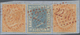 Italien - Besonderheiten: 1863/1867, 10 C Brown-orange Two Items Mixed Franking With 20 C Blue On Pi - Ohne Zuordnung