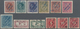 Jugoslawien - Besonderheiten: 1919, CELJE ISSUE, Group Of 33 Different Stamps With Ovp 'SHS SLOVENIJ - Sonstige & Ohne Zuordnung