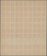 Kroatien - Dienstmarken: 1942, 3 K Red, IMPERFORATED PROOF, Complete Printing Sheet With 100 (10 X 1 - Kroatien