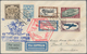 Lettland: 1933, Relief Fund For Airmen Involved In Accidents, 4 Values With Uprated Premium On Rare - Letland