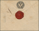 Lettland - Besonderheiten: 1848, First Issue 10 + 1 K. Black Envelope Cancelled By Pen And Adjacent - Lettland