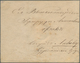 Lettland - Besonderheiten: 1848, First Issue 10 + 1 K. Black Envelope Cancelled By Pen And Adjacent - Lettland