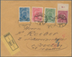 Liechtenstein: 1917, 23.7., 5-25 H. Fürst Gew. Papier In MiF Mit Österreich 10 H. Kaiserkrone, Selte - Unused Stamps