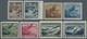 Liechtenstein: 1930/1931: Flugzeuge über Landschaften, Kompletter Postfrischer Satz, Signiert Caffaz - Unused Stamps