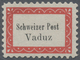 Liechtenstein - Botenpost Vaduz-Sevelen: 1918, 1918, Botenpostetikette Schweizer Post Vaduz, 20.Stüc - Andere & Zonder Classificatie