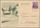 Liechtenstein - Ganzsachen: 1941, 10 Rp. Gämse Mit Druckvermerk S.A.41, Alle Bilder, 6 Verschiedene - Postwaardestukken