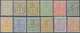 Luxemburg: 1882/1889, Definitives 1c.-5fr., Complete Set Of Twelve Values, Fresh Colours And Well Pe - Andere & Zonder Classificatie