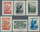 Luxemburg: 1935, Relief Organization For Intellectuals, Unusually Beautiful Small Pieces With Crysta - Other & Unclassified