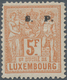 Luxemburg - Dienstmarken: 1882, Industrie And Commerce 5 F. Brown Orange, Twice Overprinted "S.P.", - Dienst