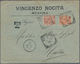 Malta: 1906, Incoming Mail From Messina/Italy Franked With Two Stamps 10c And 20c (defects) With Mal - Malta