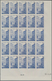 Delcampe - Monaco: 1946, Pictorial Definitives Complete Set Of Six In IMPERFORATE Blocks Of 25 From Lower Corne - Ungebraucht