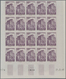 Monaco: 1948/1949, Pictorial Definitives Complete Set Of 13 In IMPERFORATE Blocks Of 20 From Lower M - Unused Stamps