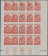 Monaco: 1948/1949, Pictorial Definitives Complete Set Of 13 In IMPERFORATE Blocks Of 20 From Lower M - Unused Stamps