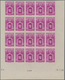 Monaco: 1948/1949, Pictorial Definitives Complete Set Of 13 In IMPERFORATE Blocks Of 20 From Lower M - Unused Stamps